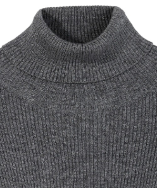 GREEN BUTTER(グリーンバター)の「SOFT KNIT TURTLE NECK(ニット/セーター・レディース・チャコールグレー/ブラック・FREE)」の15枚目の写真