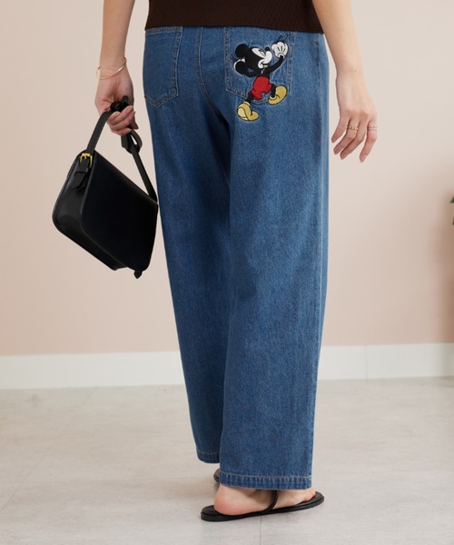 Disney(ディズニー)の「<Disney>【ミッキー】刺しゅうデニムパンツ63(デニムパンツ・レディース・ブルー/インディゴブルー・MEDIUM/XX-LARGE/X-LARGE/LARGE)」の10枚目の写真