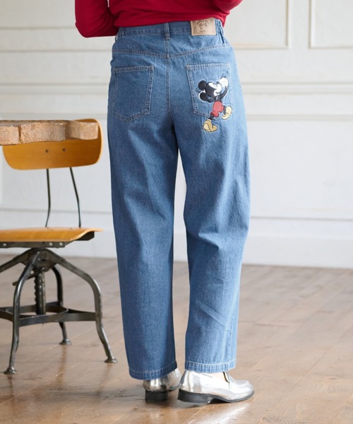 Disney(ディズニー)の「<Disney>【ミッキー】刺しゅうデニムパンツ63(デニムパンツ・レディース・ブルー/インディゴブルー・MEDIUM/XX-LARGE/X-LARGE/LARGE)」の12枚目の写真