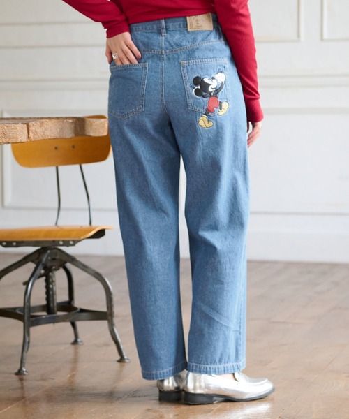 Disney(ディズニー)の「<Disney>【ミッキー】刺しゅうデニムパンツ63(デニムパンツ・レディース・ブルー/インディゴブルー・MEDIUM/XX-LARGE/X-LARGE/LARGE)」の13枚目の写真