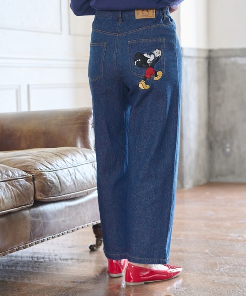 Disney(ディズニー)の「<Disney>【ミッキー】刺しゅうデニムパンツ63(デニムパンツ・レディース・ブルー/インディゴブルー・MEDIUM/XX-LARGE/X-LARGE/LARGE)」の16枚目の写真