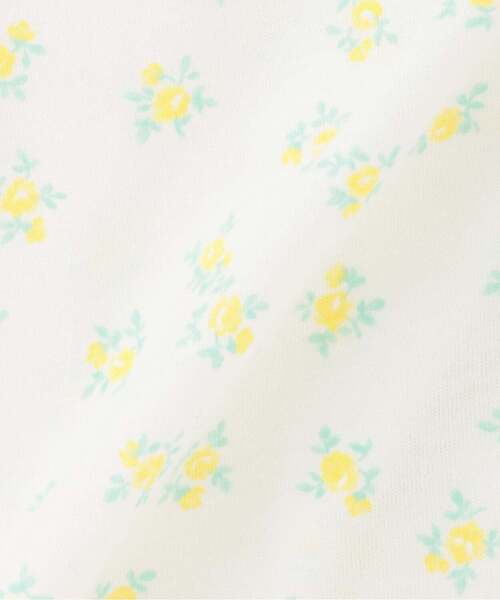 Sophie la girafe（ソフィーラジラフ）の「花柄プリント2WAYオール【日本製】（ロンパース・キッズ・クリーム/ピンク・50-70cm）」の8枚目の写真