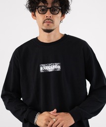 【SIDEWAYSTANCE】ペイズリーボックスロゴ長袖Tシャツ SIDE24-030