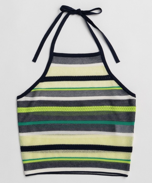 MAISON SPECIAL(メゾンスペシャル)の「Border American Sleeve Knit Tank/ボーダーアメスリニットタンク(タンクトップ・レディース・ピンク/グリーン/ブルー・FREE)」の19枚目の写真