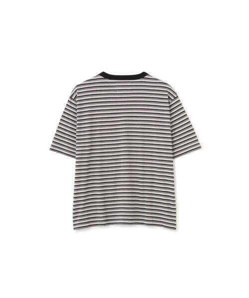 MHL.(エムエイチエル)の「COTTON LINEN MULTI STRIPE JERS(Tシャツ/カットソー・メンズ・マルチ・MEDIUM/LARGE)」の6枚目の写真