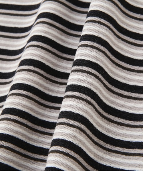 MHL.（エムエイチエル）の「COTTON LINEN MULTI STRIPE JERS（Tシャツ/カットソー・メンズ・マルチ・MEDIUM/LARGE）」の6枚目の写真