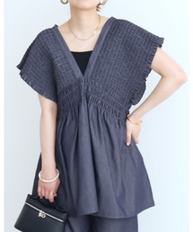 reca | デニムシャーリングチュニック(その他トップス)