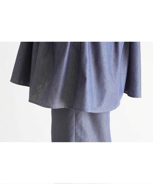 reca（レカ）の「デニムシャーリングチュニック（その他トップス・レディース・ブルー・M）」の20枚目の写真