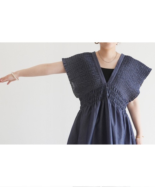 reca（レカ）の「デニムシャーリングチュニック（その他トップス・レディース・ブルー・M）」の21枚目の写真