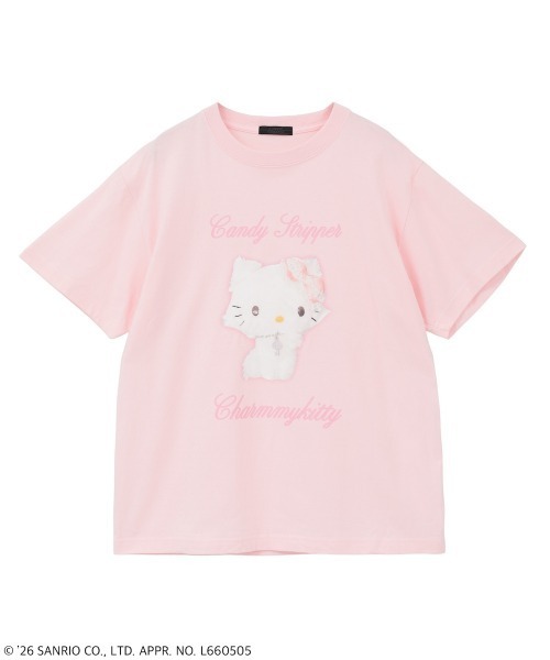 Candy Stripper（キャンディストリッパー）の「【CHARMMYKITTY】PHOTO Tシャツ（Tシャツ/カットソー・レディース・ピンク/オフホワイト/ブラック・FREE）」の3枚目の写真