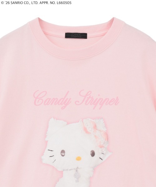 Candy Stripper（キャンディストリッパー）の「【CHARMMYKITTY】PHOTO Tシャツ（Tシャツ/カットソー・レディース・ピンク/オフホワイト/ブラック・FREE）」の18枚目の写真