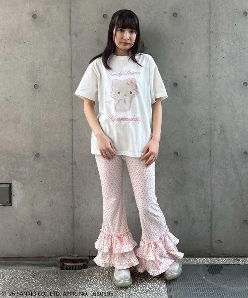 Candy Stripper（キャンディストリッパー）の「【CHARMMYKITTY】PHOTO Tシャツ（Tシャツ/カットソー・レディース・ピンク/オフホワイト/ブラック・FREE）」の5枚目の写真