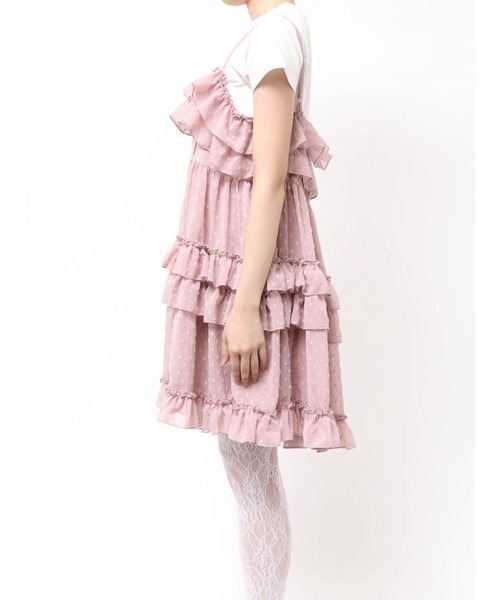 merry jenny(メリージェニー)の「シアードビーフリルミニワンピース(ワンピース・レディース・ブルー/オフホワイト/ピンク・FREE)」の20枚目の写真