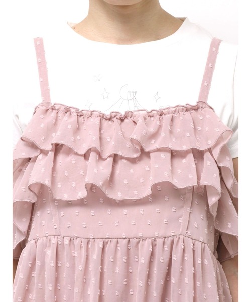 merry jenny(メリージェニー)の「シアードビーフリルミニワンピース(ワンピース・レディース・ブルー/オフホワイト/ピンク・FREE)」の22枚目の写真