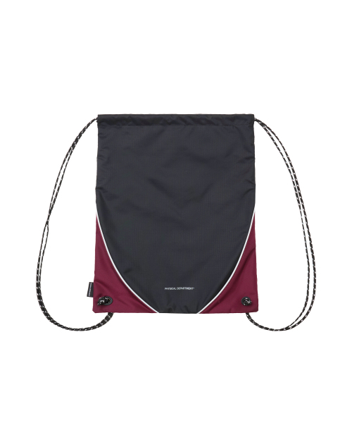 PHYPS MOTORCYCLE(フィップスモーターサイクル)の「Nylon Color Block Drawstring Bag Black(バックパック/リュック・レディース・その他・FREE)」の2枚目の写真