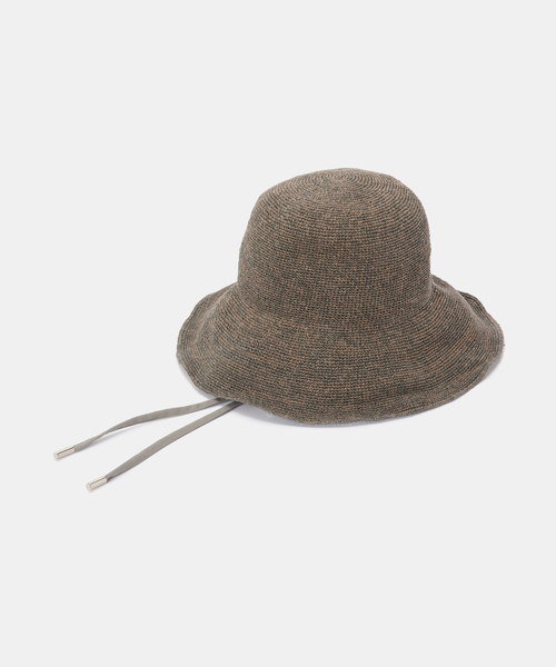 Odds(オッズ)の「Odds / オッズ PLAIN RIBBON HAT26'(ハット・レディース・アイボリー/チャコールグレー/ブラウン・FREE)」の1枚目の写真