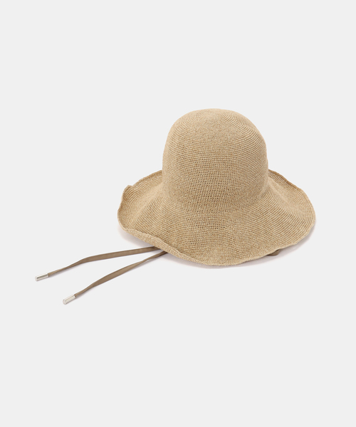 Odds(オッズ)の「Odds / オッズ PLAIN RIBBON HAT26'(ハット・レディース・アイボリー/チャコールグレー/ブラウン・FREE)」の2枚目の写真