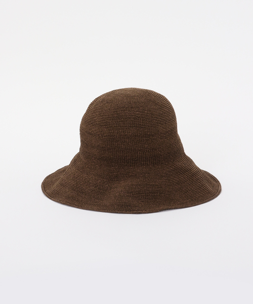 Odds(オッズ)の「Odds / オッズ PLAIN RIBBON HAT26'(ハット・レディース・アイボリー/チャコールグレー/ブラウン・FREE)」の4枚目の写真