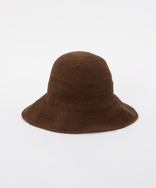 Odds(オッズ)の「Odds / オッズ PLAIN RIBBON HAT26'(ハット・レディース・アイボリー/チャコールグレー/ブラウン・FREE)」の5枚目の写真