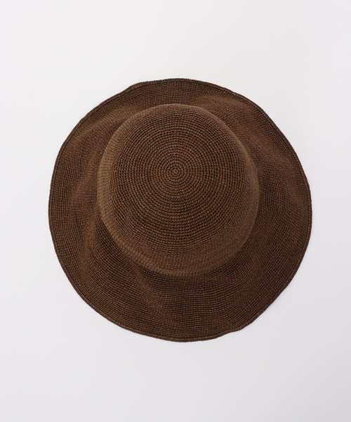 Odds(オッズ)の「Odds / オッズ PLAIN RIBBON HAT26'(ハット・レディース・アイボリー/チャコールグレー/ブラウン・FREE)」の6枚目の写真