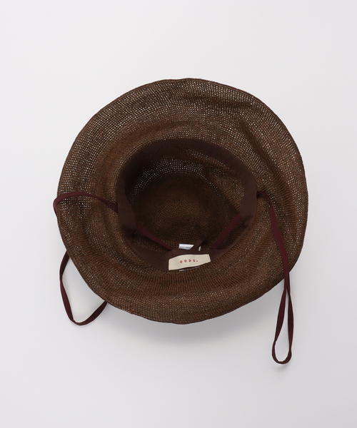 Odds(オッズ)の「Odds / オッズ PLAIN RIBBON HAT26'(ハット・レディース・アイボリー/チャコールグレー/ブラウン・FREE)」の7枚目の写真