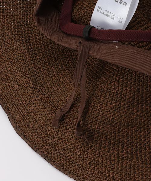 Odds(オッズ)の「Odds / オッズ PLAIN RIBBON HAT26'(ハット・レディース・アイボリー/チャコールグレー/ブラウン・FREE)」の9枚目の写真