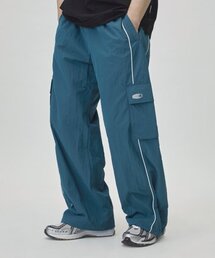 URBANDTYPE（アーバンディタイプ）の「ナイロンパイピングカーゴパンツ_ブルー_PL197（スウェットパンツ）」