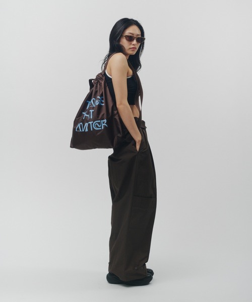 THINGS THAT MATTER(シングス ザット マター)の「「ZOZOTOWN限定」TTM ONE SHOLDER NAP SAC TOTE / TTM ワンショルダー ナップ サック トート(ショルダーバッグ・レディース・ブラック/ブラウン/グリーン/イエロー/パープル・FREE)」の9枚目の写真