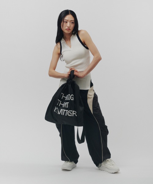 THINGS THAT MATTER(シングス ザット マター)の「「ZOZOTOWN限定」TTM ONE SHOLDER NAP SAC TOTE / TTM ワンショルダー ナップ サック トート(ショルダーバッグ・レディース・ブラック/ブラウン/グリーン/イエロー/パープル・FREE)」の10枚目の写真