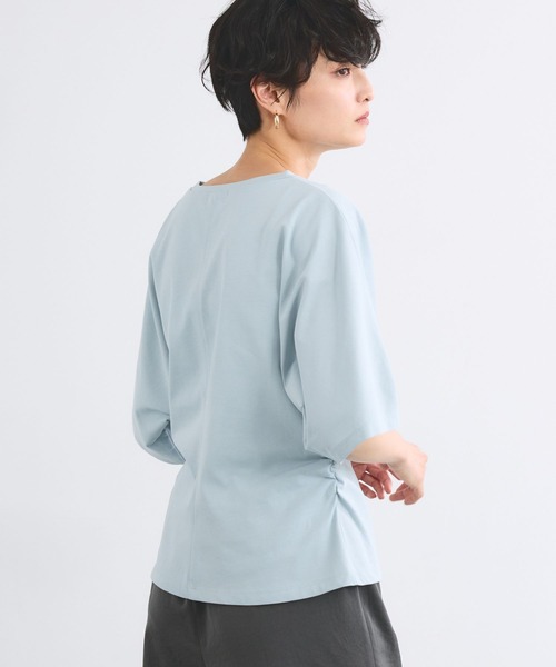 BARNYARDSTORM(バンヤードストーム)の「BARNYARDSTORM / GIZAセンターシームT【WEB限定カラー / 汗染み軽減】(Tシャツ/カットソー・レディース・ブラウン/ホワイト/セージグリーン・FREE)」の18枚目の写真