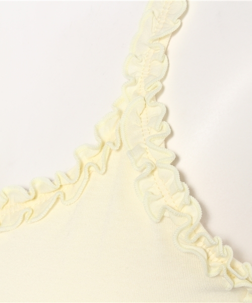 Heather（ヘザー）の「フリルクロスキャミ　713386（キャミソール・レディース・ライトイエロー/ライトピンク/ブラック/アイボリー/ホワイト系その他・FREE）」の8枚目の写真