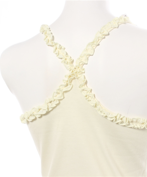 Heather（ヘザー）の「フリルクロスキャミ　713386（キャミソール・レディース・ライトイエロー/ライトピンク/ブラック/アイボリー/ホワイト系その他・FREE）」の9枚目の写真