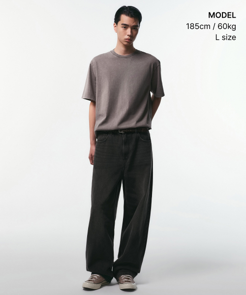 MUSINSA STANDARD（ムシンサスタンダード）の「ストーンダイリラックスティーシャツ[トープ]（Tシャツ/カットソー・メンズ・その他・SMALL/MEDIUM/LARGE/X-LARGE/2XL/3XL）」の2枚目の写真
