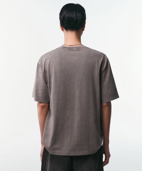 MUSINSA STANDARD（ムシンサスタンダード）の「ストーンダイリラックスティーシャツ[トープ]（Tシャツ/カットソー・メンズ・その他・SMALL/MEDIUM/LARGE/X-LARGE/2XL/3XL）」の3枚目の写真