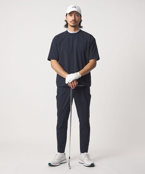 UNITED ARROWS GOLF（ユナイテッドアローズゴルフ）の「メンズ 360°マスター ショートスリーブ プルオーバー  撥水 ストレッチ（Tシャツ/カットソー・メンズ・ブラック/ネイビー・L/M/XL）」の3枚目の写真