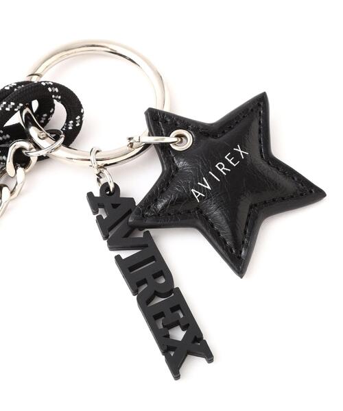 AVIREX（アヴィレックス）の「《直営店限定》VARSITY STAR KEY CHARM（キーホルダー・レディース・ブラック/レッド・F）」の5枚目の写真