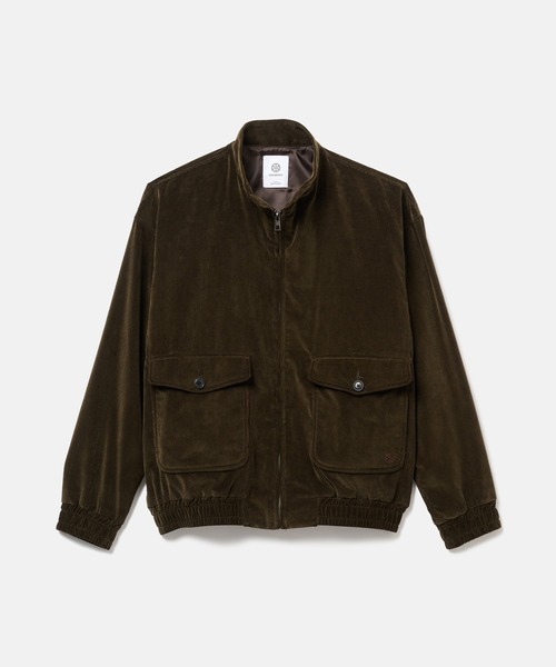 SEAGREEN（シーグリーン）の「SEAGREEN(シーグリーン) OG CORDUROY HARRINGTON JACKET（ブルゾン・メンズ・ブラック/ブラウン・1/2）」の2枚目の写真