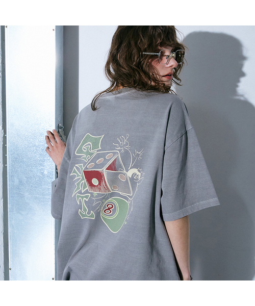 GAKKAI UNIONS(ガッカイユニオンズ)の「ポケットゲーマー ピグメント 半袖Tシャツ ストーングレー(Tシャツ/カットソー・レディース・その他・MEDIUM/LARGE)」の1枚目の写真