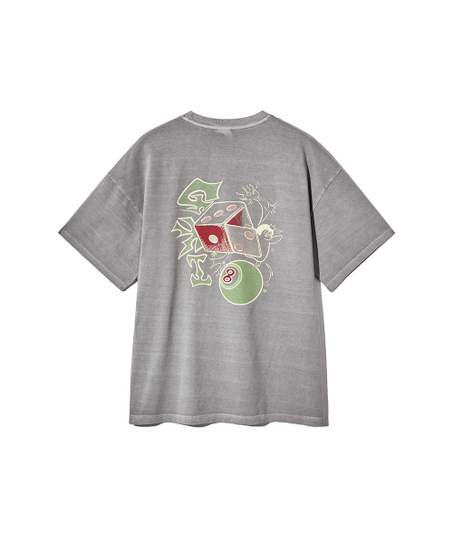 GAKKAI UNIONS(ガッカイユニオンズ)の「ポケットゲーマー ピグメント 半袖Tシャツ ストーングレー(Tシャツ/カットソー・レディース・その他・MEDIUM/LARGE)」の3枚目の写真
