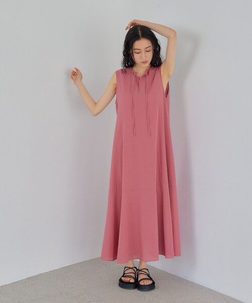 EMMEL REFINES(エメルリファインズ)の「<EMMEL REFINES>EM Cボイル パネルキリカエ 2WAY ワンピース(ワンピース・レディース・ブラック/ライラック/ピンク・FREE)」の13枚目の写真