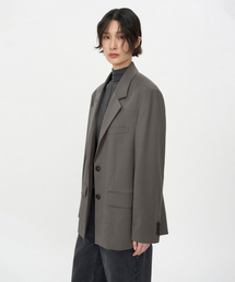 ミニマルオーバーサイズブレザーASH BROWN