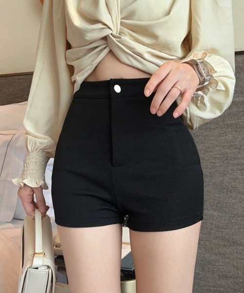 yuue' ( wear )(ユーイ)の「ハイウエストストレッチマイクロショートパンツ(その他パンツ・レディース・ブラック/ホワイト・M/L)」の13枚目の写真