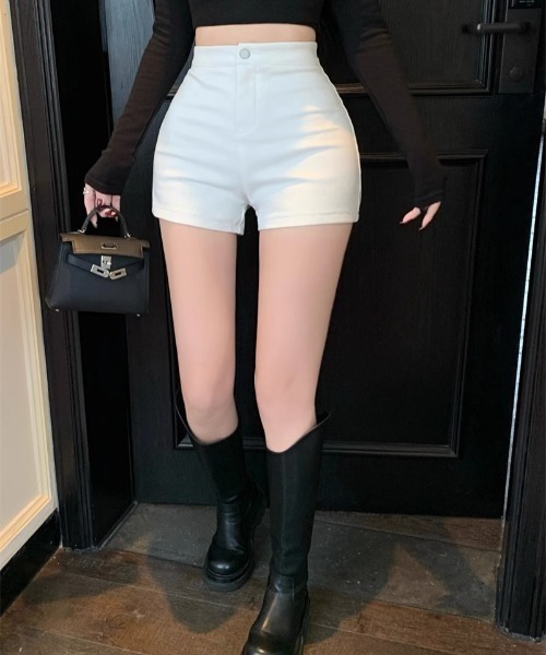 yuue' ( wear )(ユーイ)の「ハイウエストストレッチマイクロショートパンツ(その他パンツ・レディース・ブラック/ホワイト・M/L)」の21枚目の写真