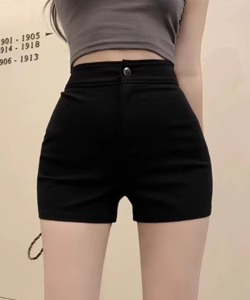 yuue' ( wear )(ユーイ)の「ハイウエストストレッチマイクロショートパンツ(その他パンツ・レディース・ブラック/ホワイト・M/L)」の9枚目の写真