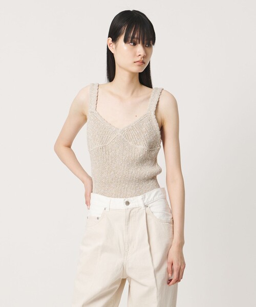 AEWEN MATOPH(イウエン マトフ)の「<AEWEN MATOPH>ミックスヤーン ニット キャミソール BEIGE(キャミソール・レディース・ベージュ・FREE)」の5枚目の写真