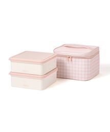 ロゴ ケース付き ピクニックランチボックス ブルー 弁当箱 保冷 運動会