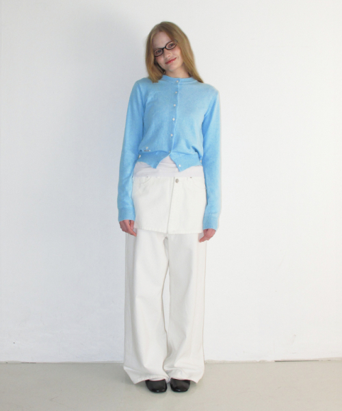 RONRON（ロンロン）の「SOFT DAYS KNIT CARDIGAN SKY（ニット/セーター・レディース・その他・FREE）」の7枚目の写真