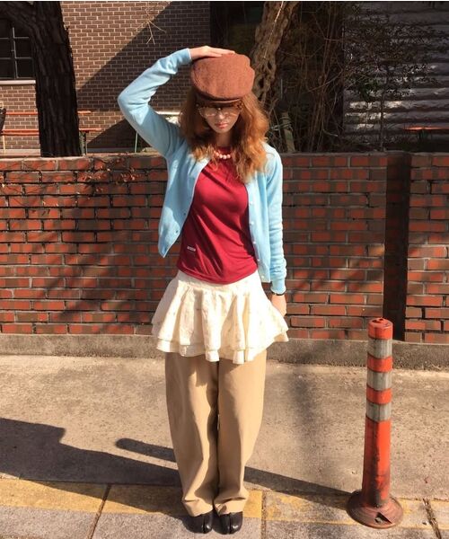 RONRON（ロンロン）の「SOFT DAYS KNIT CARDIGAN SKY（ニット/セーター・レディース・その他・FREE）」の4枚目の写真