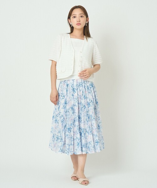 ANAYI（アナイ）の「ペーパーボーダー半袖 カーディガン（カーディガン/ボレロ・レディース・ホワイト系その他/ホワイト・38/36）」の13枚目の写真