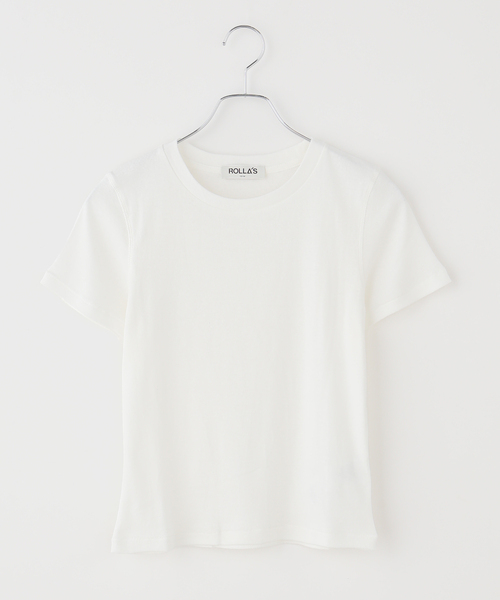JOURNAL STANDARD(ジャーナルスタンダード)の「【ROLLA’S/ローラス】 CLASSIC TEE(Tシャツ/カットソー・レディース・ホワイト/ブラック・MEDIUM)」の1枚目の写真
